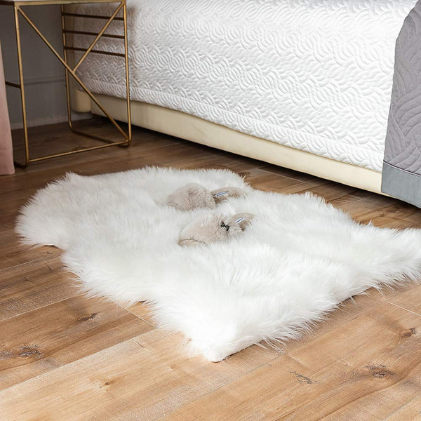 Faux Sheepskin Rug Soft Comfy Home Decor