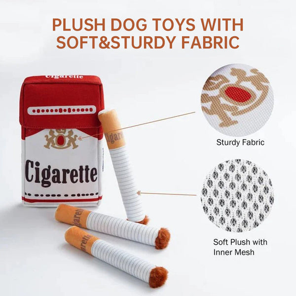 Ciga Rette Like Dog Toy A Pet Self Entertainment Plush That Is Chew Resistant And Helps With Teething Dog Toys