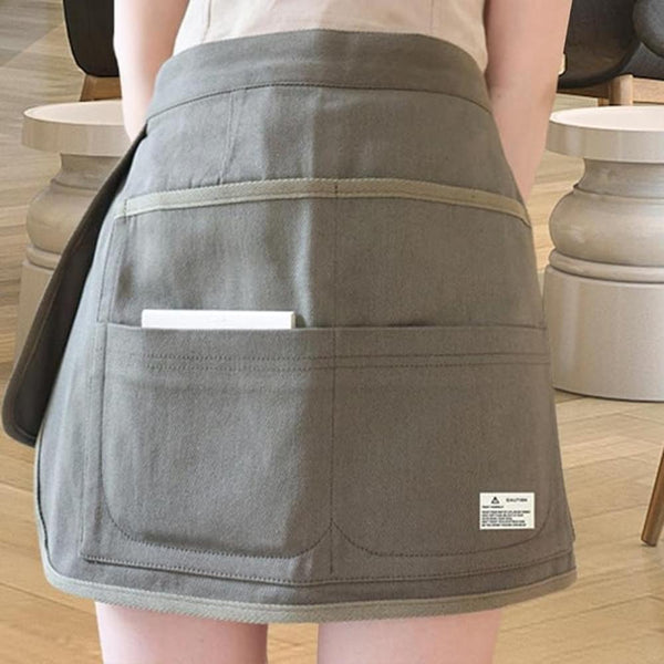 Gardening Apron Army Green Half Waist Canvas Multi Pocket Tool Carrier Tool Carriers Aprons & Belts