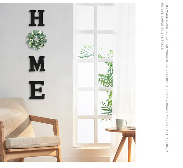 Home Wooden Alphabet Living Room Dining Room Wall Decoration Wall Decoration Dog Bowls