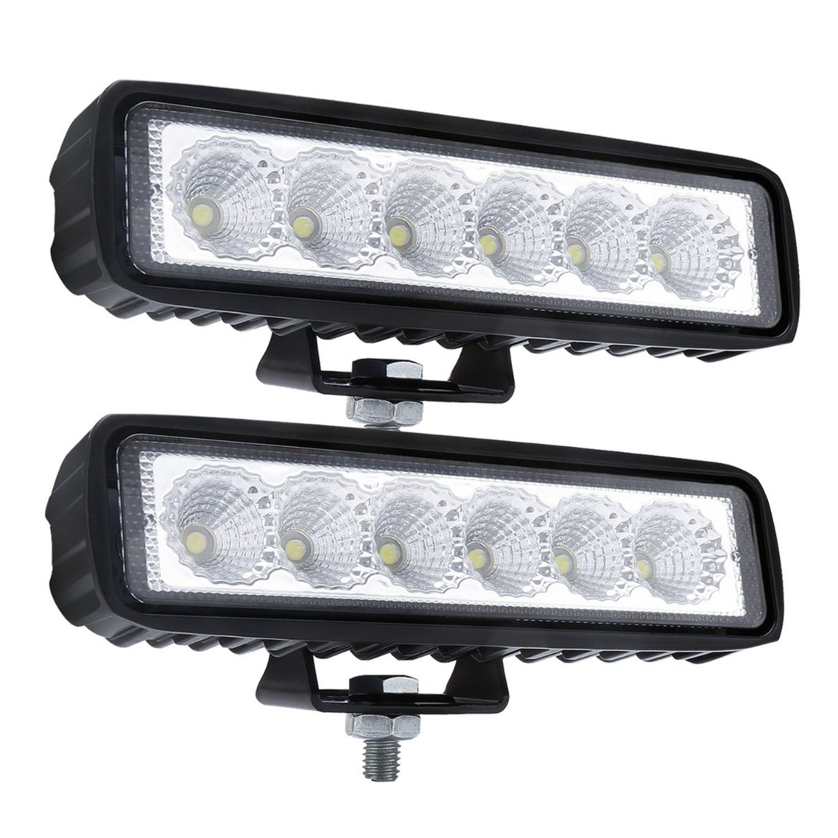 2 X 6Inch 18W Led Work Light Bar Driving Lamp Flood Truck Offroad Mining Ute 4Wd Led Car Lights