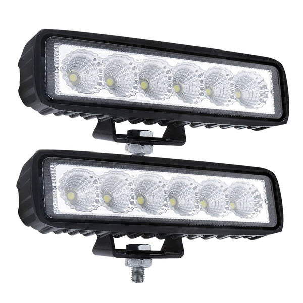 2 X 6Inch 18W Led Work Light Bar Driving Lamp Flood Truck Offroad Mining Ute 4Wd Led Car Lights