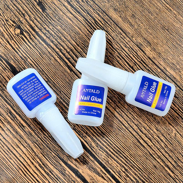 10 Gram Blue Bottle With Brush Nail Glue For Easy Application And Firm Bonding Nail Art Tools