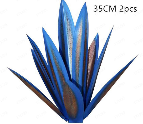 9 Leaves Plant Diy Metal Art Sculpture Decor Ornaments & Statues