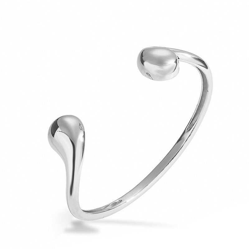 Veile Studios Gold Silver Smooth Water Drop Bracelet From Europe Fashion Designer Brand For Women Bracelets