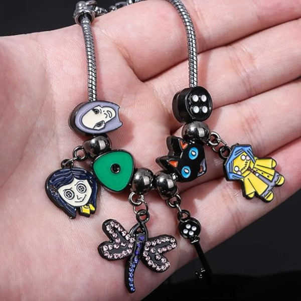 Caroline Ghost Mother Bracelet Pan Family Doraemon Beaded Diy Cartoon Pendant Halloween Jewelry Charms & Charm Bracelets
