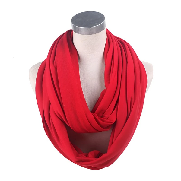 Soft Light Weight Infinity Scarf With Solid Colors Jersey Knit Loop Ring Circle New Scarves & Wraps