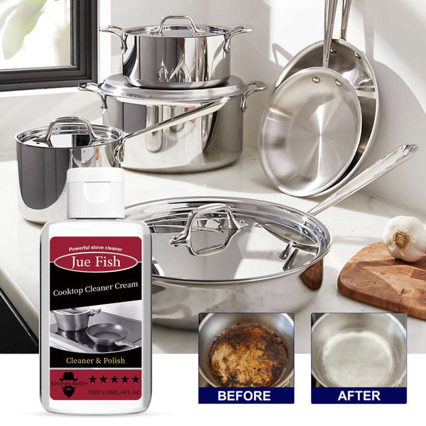 Cooktop Cleaner Cream Wash The Kitchen Stove Basin To Remove Oil Stains And Dirt Black At Bottom Of Pot Cleaning Products