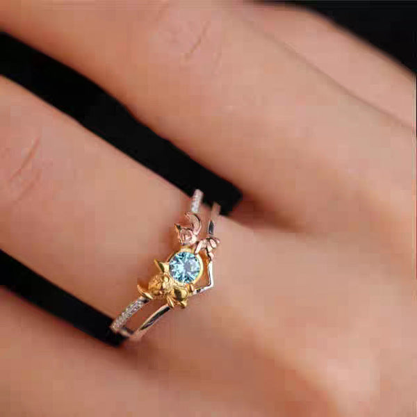 Stitch Hollow Out Ring Female Rings