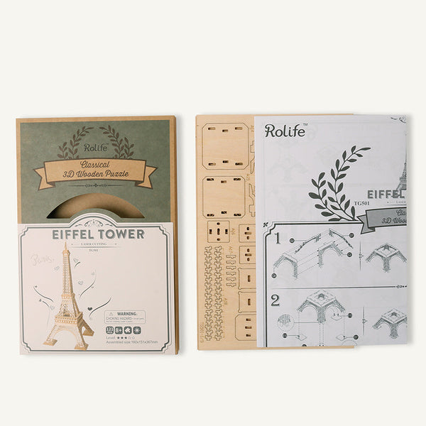 3D Puzzle Eiffel Tower Assembly Model Puzzles