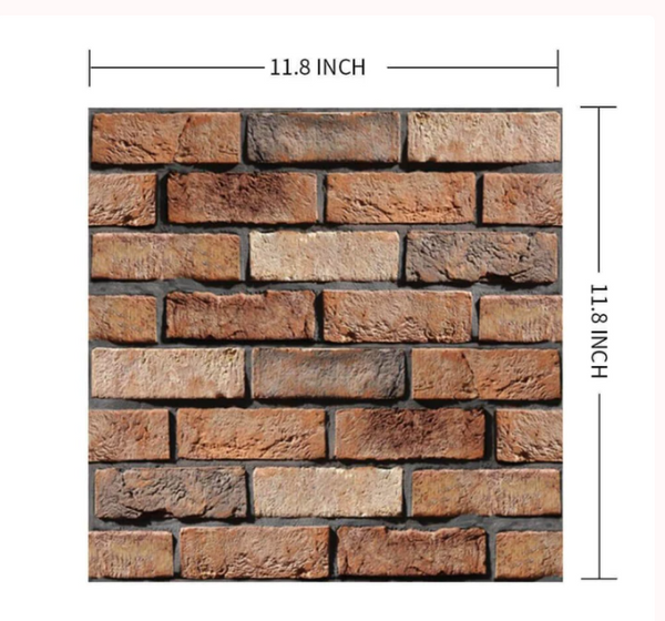 3D Brick Wallpaper Living Room Bedroom Kitchen Easy Stickers Wall Stickers