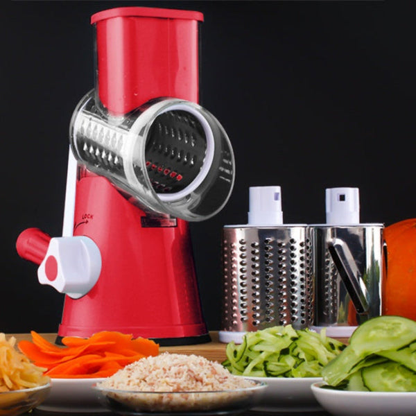 Manual Kitchen Accessories Multifunctional Round Mandoline Potato Slicer Vegetable Cutter Cheese Gadgets Peelers & Slicers