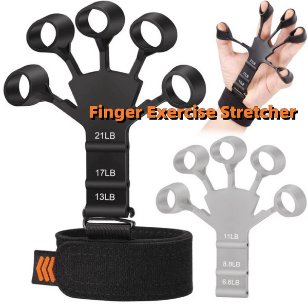 Silicone Grip Finger Exerciser Strength Stretcher Fitness Training Tool Hand Grippers
