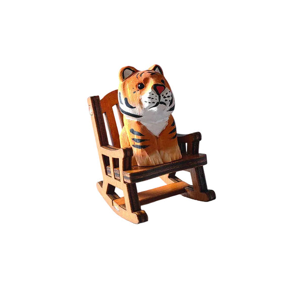 Carving Ornaments Solid Handmade Shiba Inu Kitten Decoration Seasonal Decorations