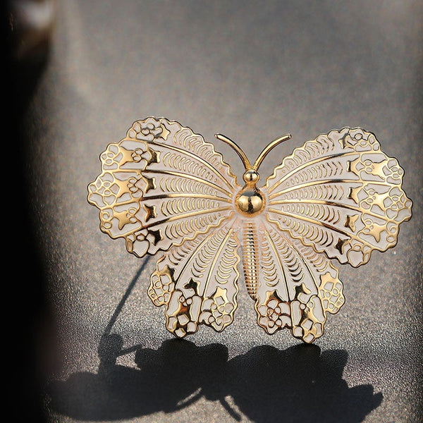 Veile Studios Alloy Butterfly Brooch For Women Classic Insect Pin Jewelry Accessory Brooches
