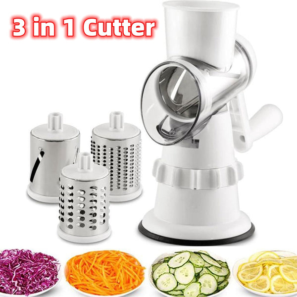 3 In 1 Vegetable Slicer Manual Kitchen Accessories Grater For Cutter Peelers & Slicers