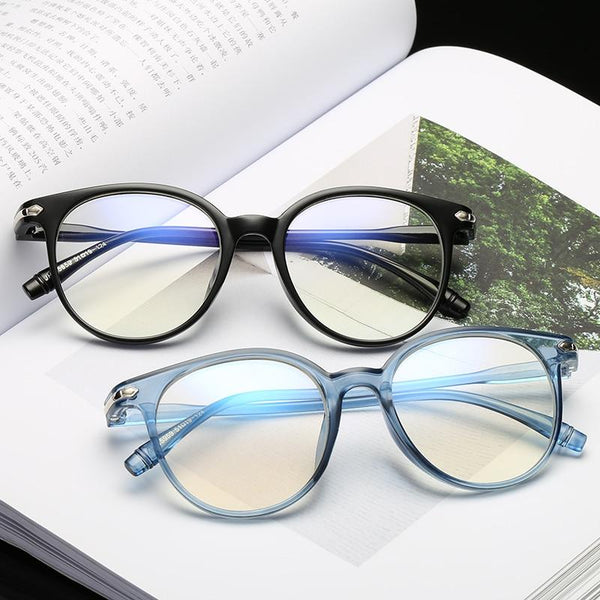 Eyeglass Frames Women Glasses Frame Men Anti Blue Light Eyeglasses Vintage Round Clear Lens Optical Spectacle