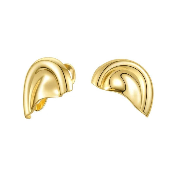 Veile Studios Auricle Ear Cuff Clip On For Women Non Piercing Gold Plated Cuffs Earrings