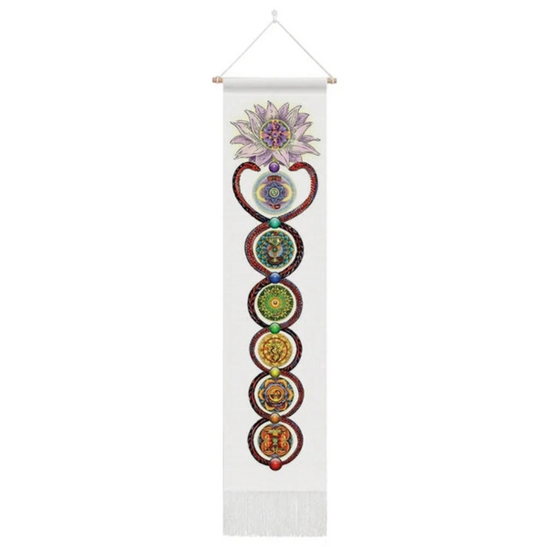 Seven Chakra Tapestry Hippie Mandala Chakras Wall Hanging Fabric Yoga Meditation For Spiritual Room Decor Tapestries