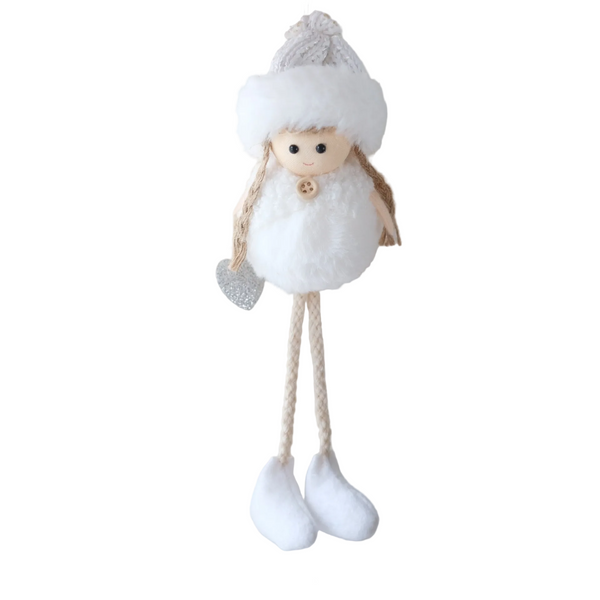 Christmas Angel Doll Decorative Plush Hanging Ornament For Tree Hotel Bar Counter Decoration Gift Box Accessories Seasonal Decorations