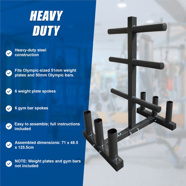 Olympic Weight Tree Bar Rack Holder Storage Other Strength Training