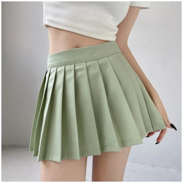 Skirts Girls Pleated Skirt Women's Summer Short Korean Style High Waist A Line