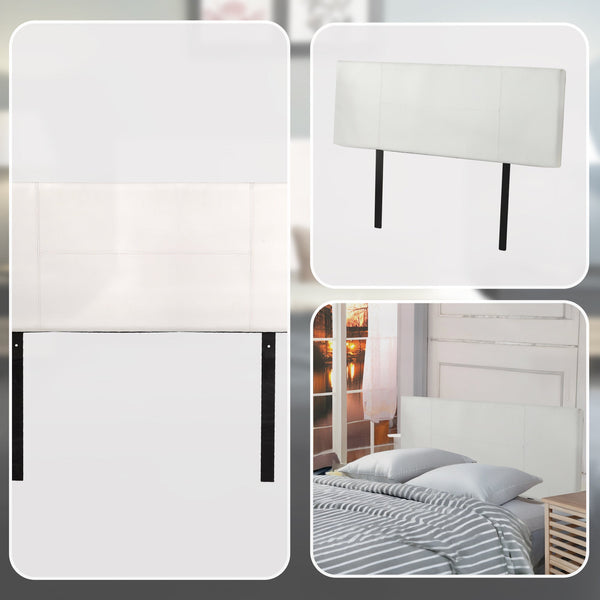 Pu Leather Double Bed Headboard Bedhead White Headboards & Footboards