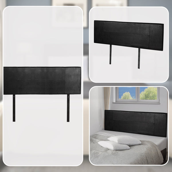 Pu Leather Queen Bed Headboard Bedhead Black Headboards & Footboards