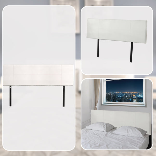 Pu Leather King Bed Headboard Bedhead White Headboards & Footboards