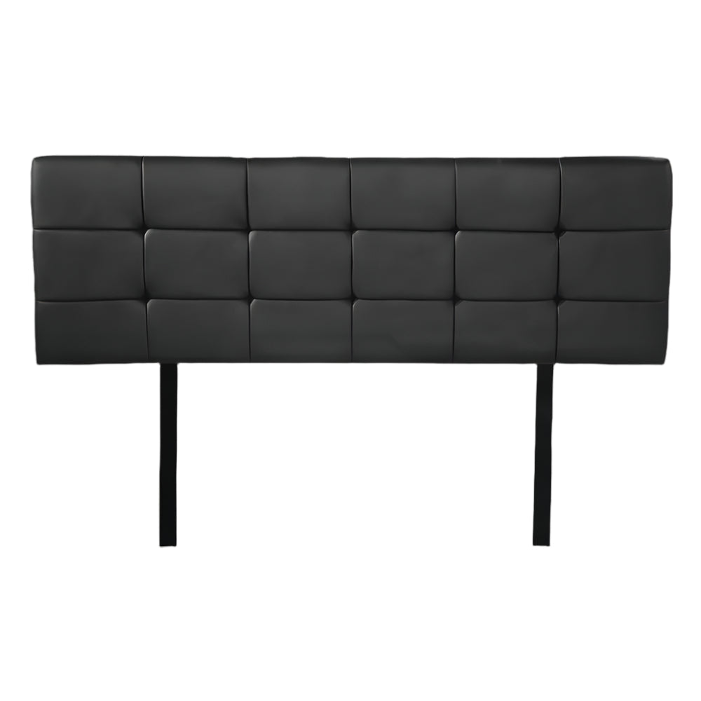 Pu Leather Double Bed Deluxe Headboard Bedhead Black Headboards & Footboards