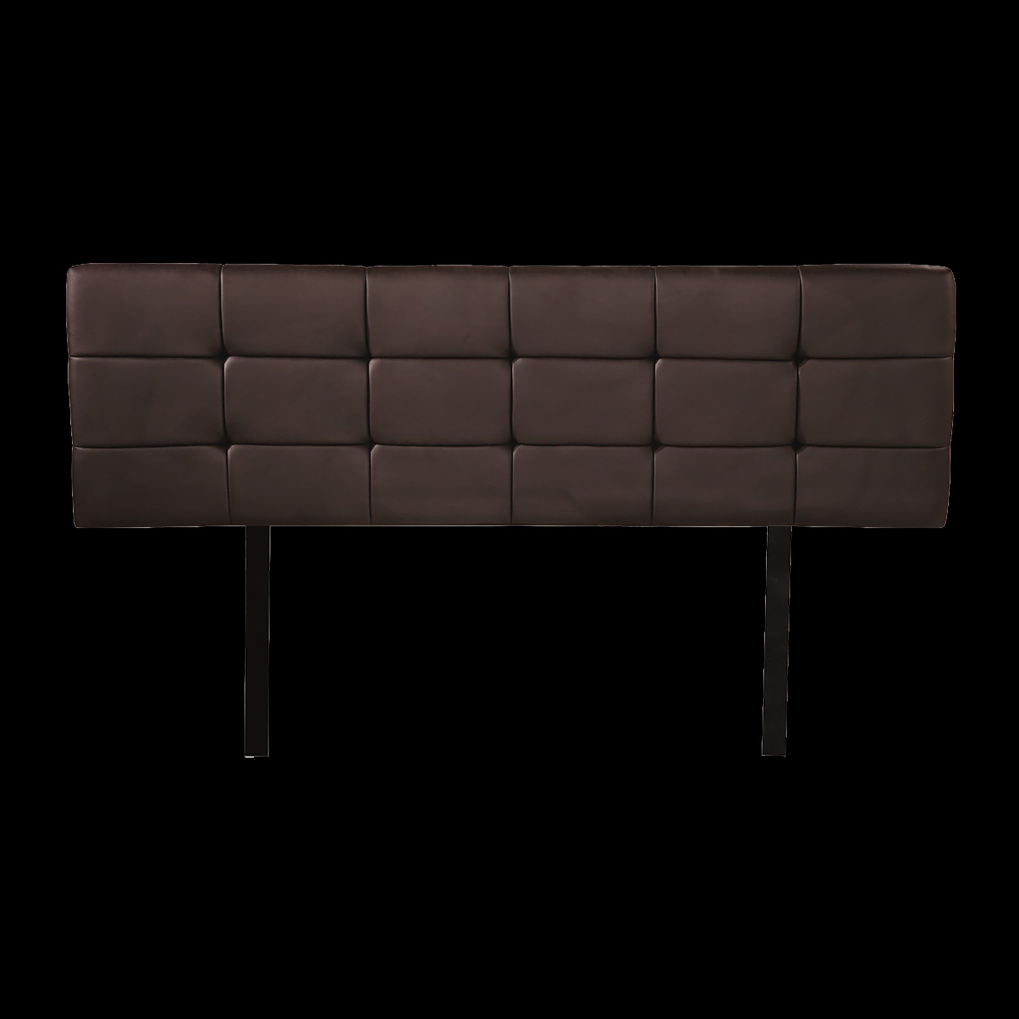 Pu Leather Queen Bed Deluxe Headboard Bedhead Brown Headboards & Footboards