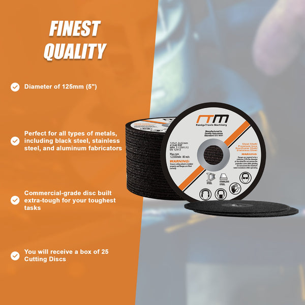 125Mm 5" Cutting Disc Wheel For Angle Grinder X100 Angle Grinders