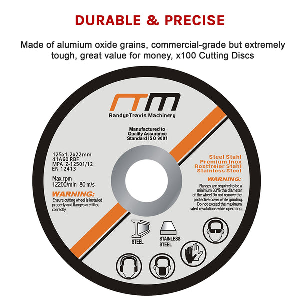 125Mm 5" Cutting Disc Wheel For Angle Grinder X100 Angle Grinders