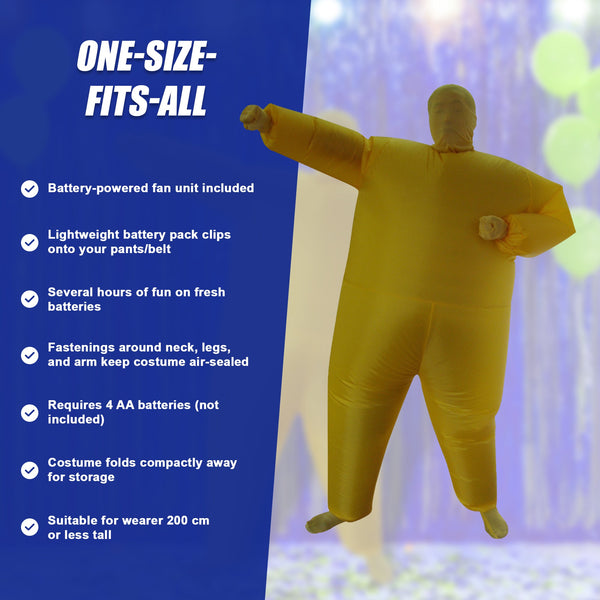 Sunshine Inflatable Costume Fancy Dress Suit Operated Unisex Costumes