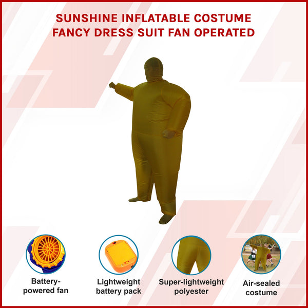 Sunshine Inflatable Costume Fancy Dress Suit Operated Unisex Costumes