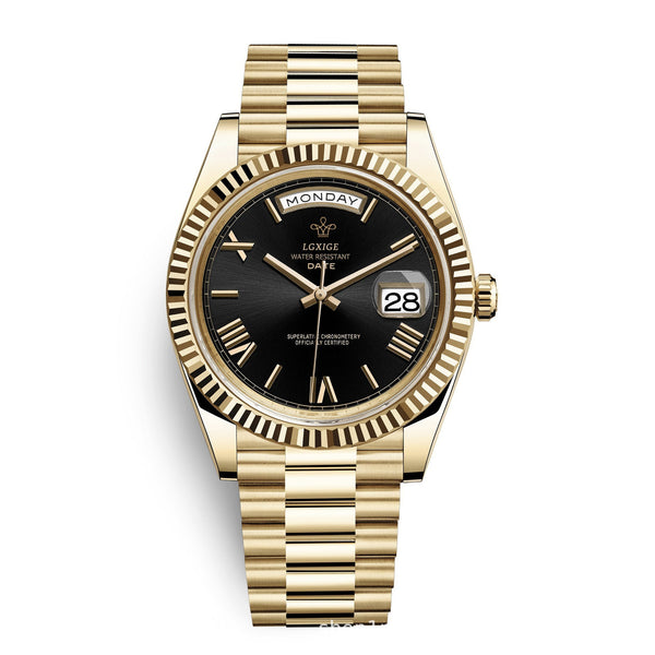 Fashion Style Brand Classic Sunday Calendar Watch Men's Quartz Waterproof Wristwatch Watches