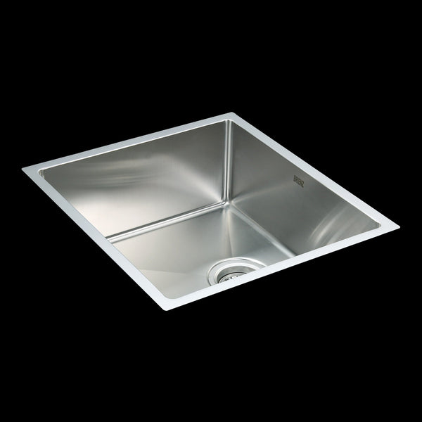 490X440mm Handmade Stainless Steel Undermount / Topmount Kitchen Laundry Sink With Waste Kitchen Sinks