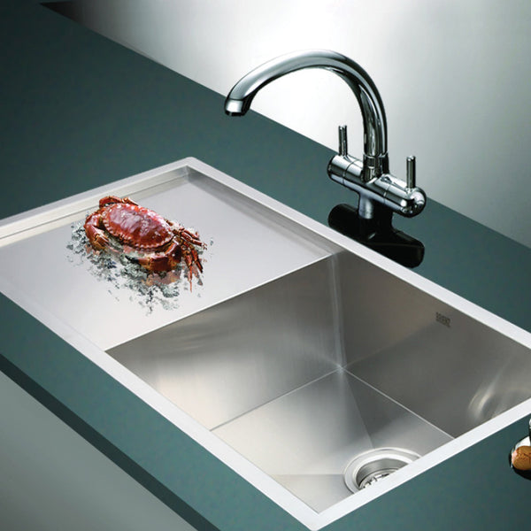 960X450mm Handmade Stainless Steel Undermount / Topmount Kitchen Sink With Waste Kitchen Sinks