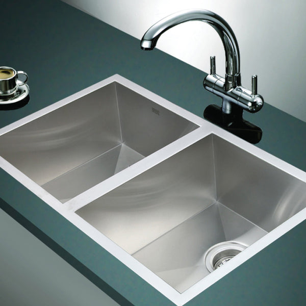 Stainless Steel Sink Double Bowl 770 X 450Mm Kitchen Modern Kitchen Sinks