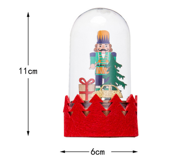 Christmas Decoration Led Wooden Figurine Cartoon Santa And Reindeer Window Display Seasonal Decorations