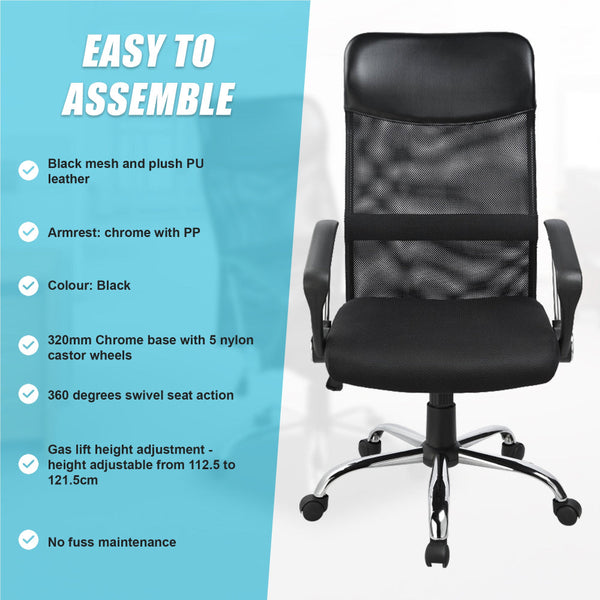 Ergonomic Mesh Pu Leather Office Chair Office Chairs