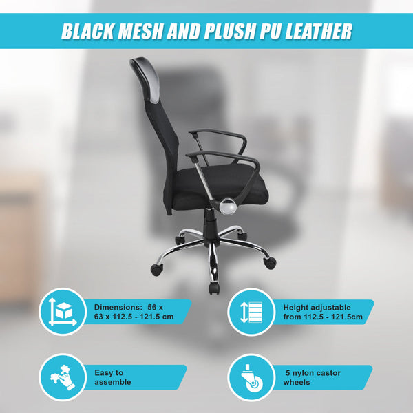 Ergonomic Mesh Pu Leather Office Chair Office Chairs
