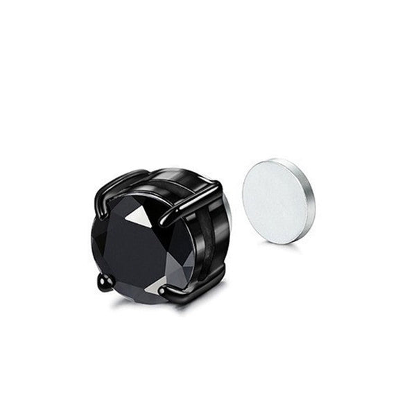 Veile Studios Magnetic Ear Clip For Men And Women Zircon Four Claw Single Earrings