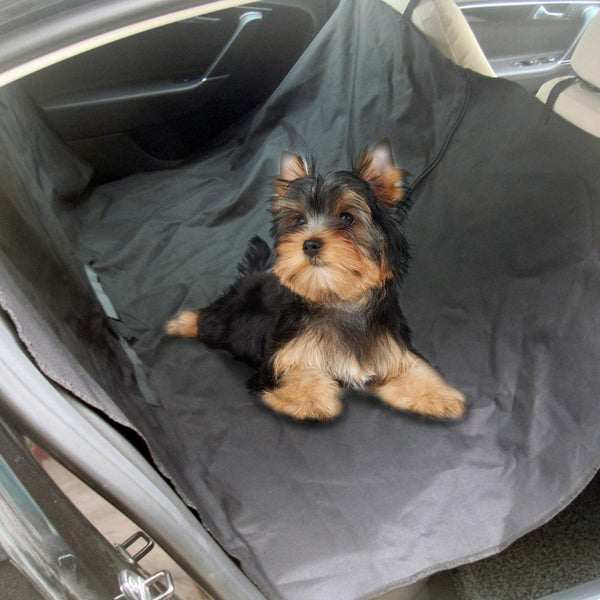 Dog Car Back Seat Cover Hammock Waterproof Black Pet Transport