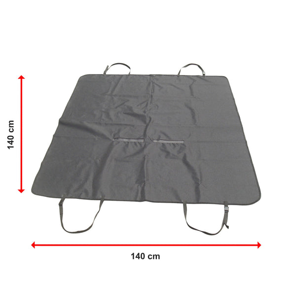 Dog Car Back Seat Cover Hammock Waterproof Black Pet Transport