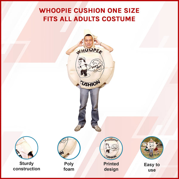 Whoopie Cushion Fits All Adults Costume Unisex Costumes