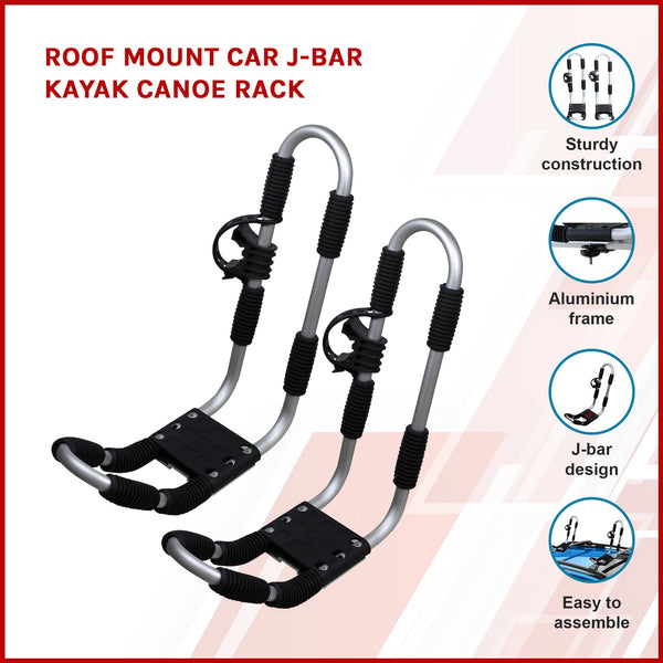 Roof Mount Car J Bar Kayak Canoe Rack Kayak Storage Racks