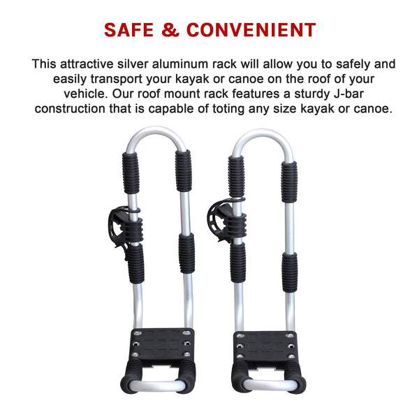 Roof Mount Car J Bar Kayak Canoe Rack Kayak Storage Racks