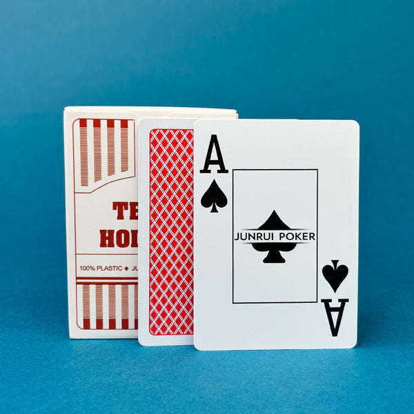 Texas Hold'em Pvc Waterproof Poker Coarse Frosted Pro Authorized Wide & Large Printed Playing Cards