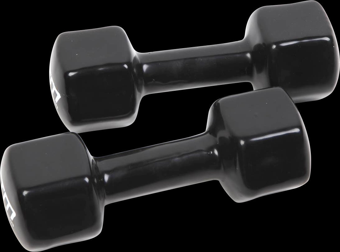 5Kg Pair Pvc Hand Weights Rubber Coated Dumbbells